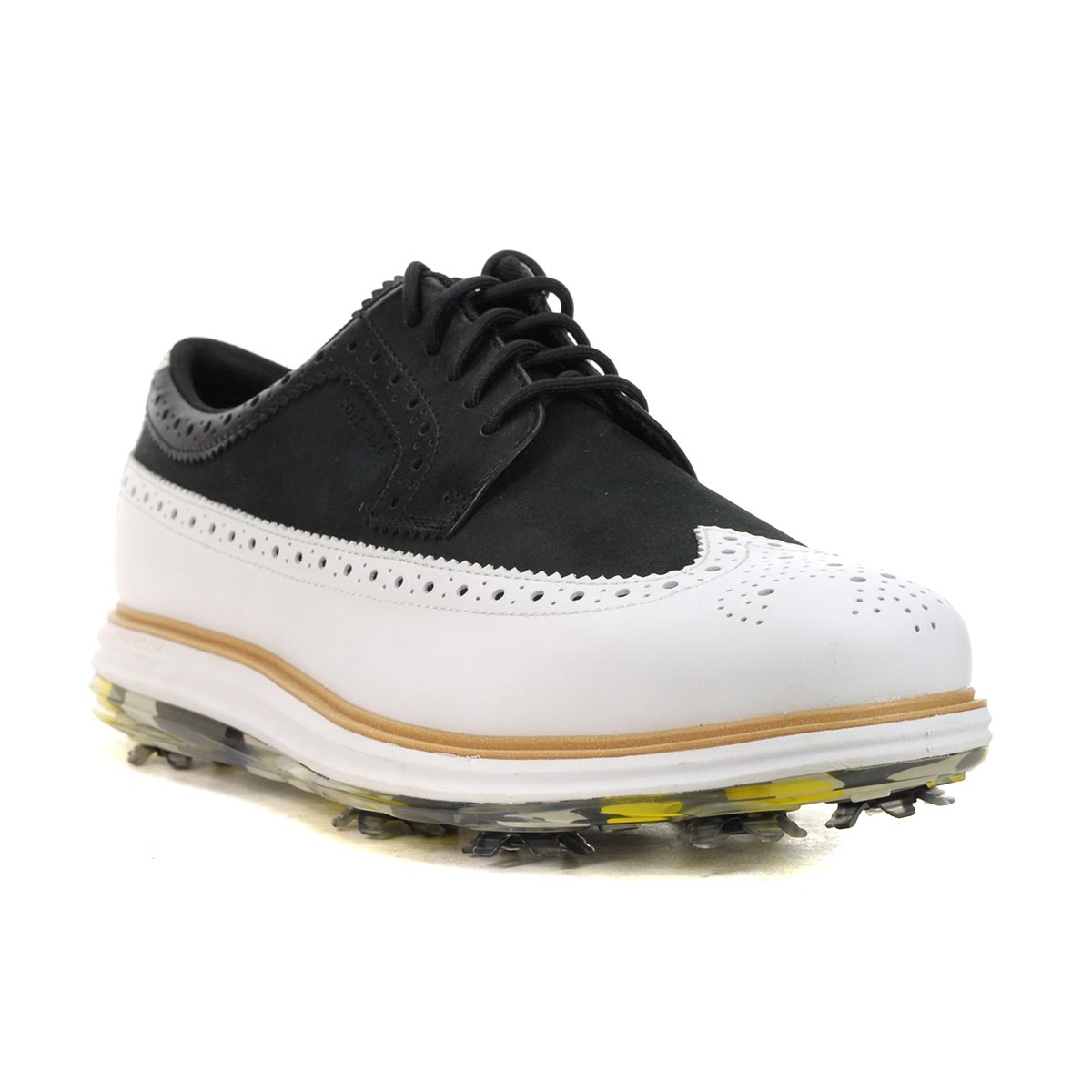 Cole Haan Men's OriginalGrand Tour Black/Optic White Dress Golf Shoes ...