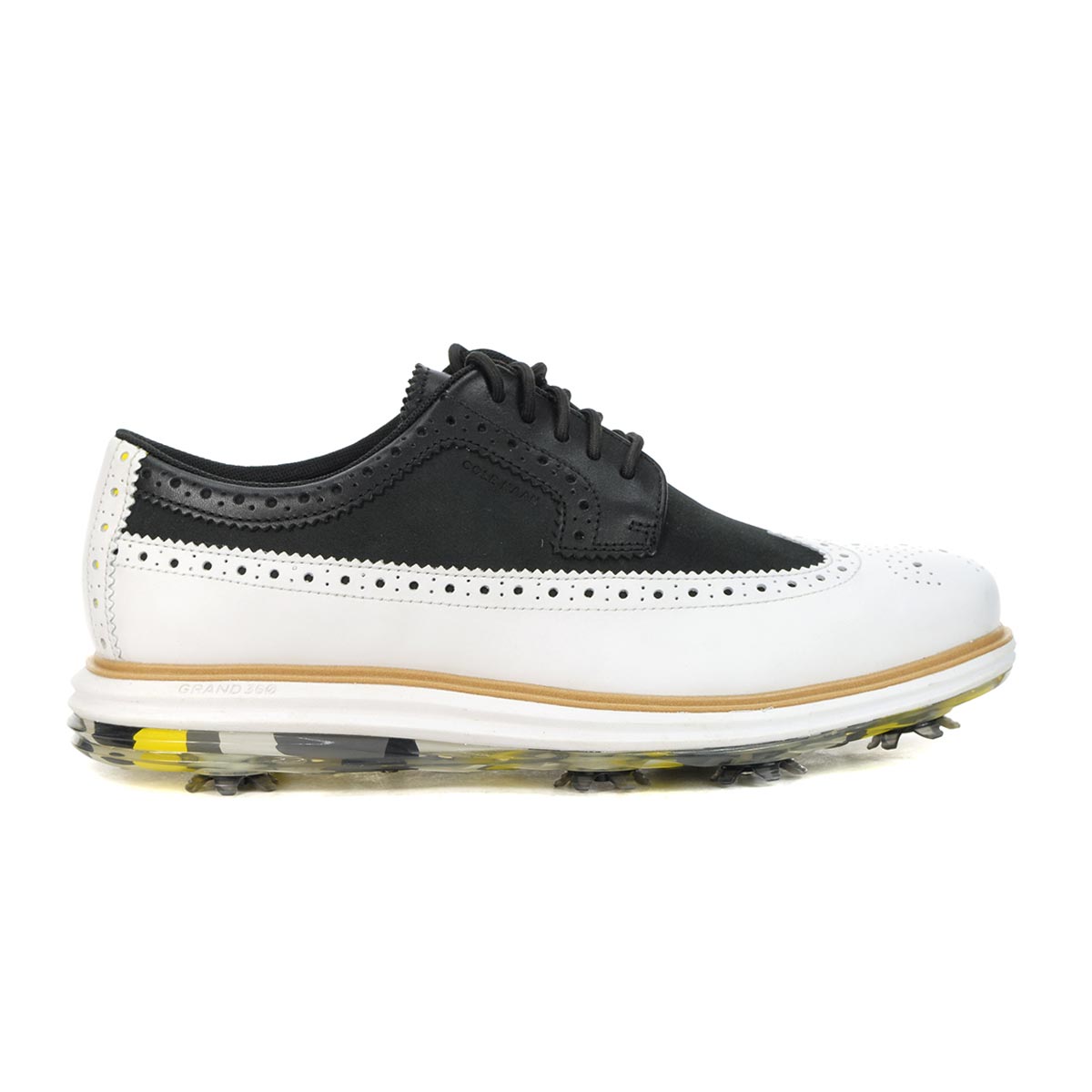 Cole Haan Men's OriginalGrand Tour Black/Optic White Dress Golf Shoes