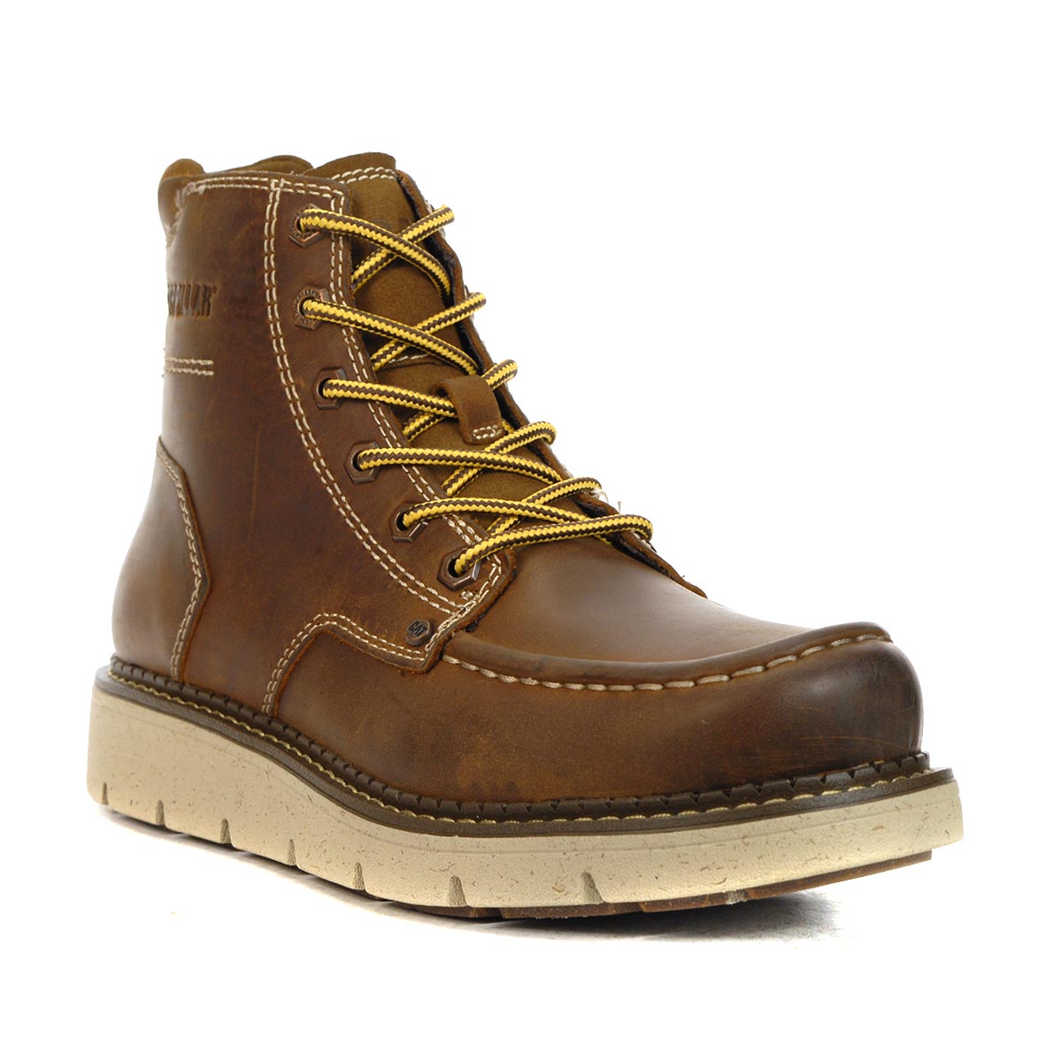 Caterpillar Men's Covert Brown Leather Boots - WOOKI.COM