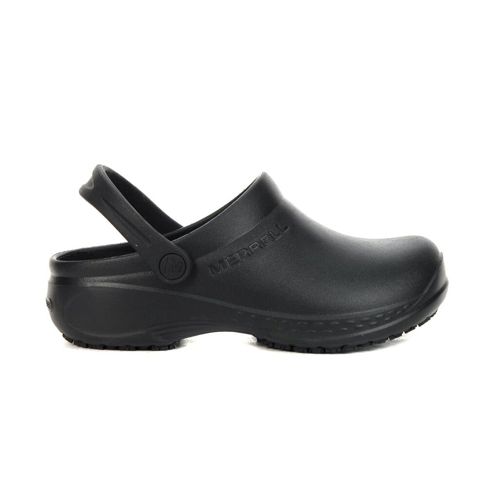 Merrell Women's Encore Service Pro Black Rubber Clogs - WOOKI.COM