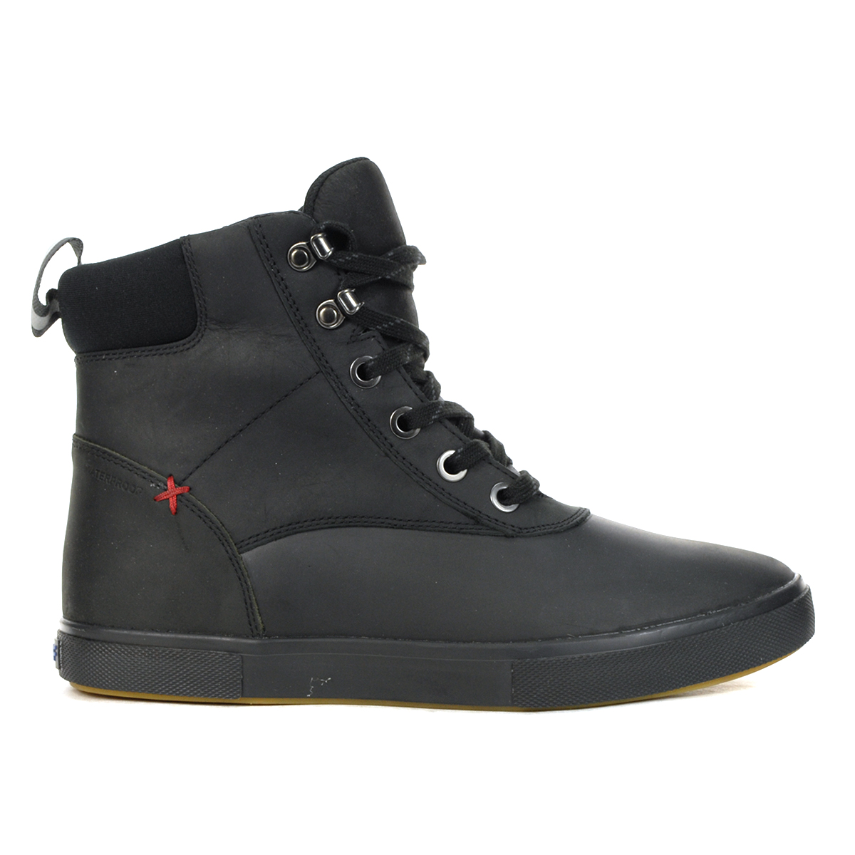 XTRATUF Men's 6″ Black Leather Lace Ankle Deck Boots LAL000