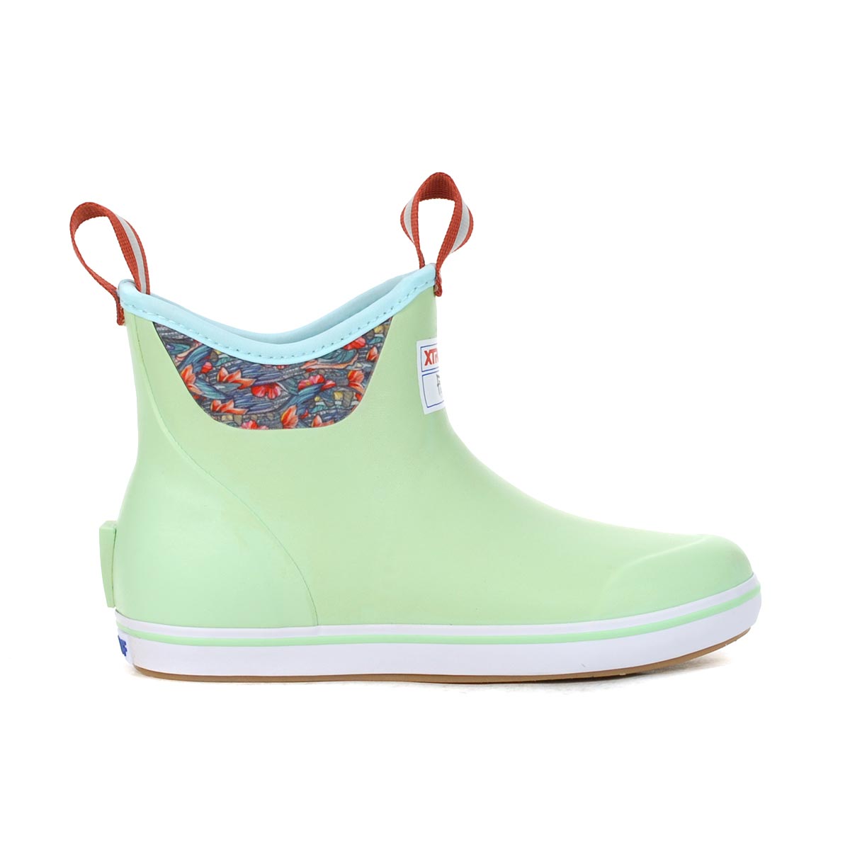 XTRATUF Women's Fishe Wear/Green 6" Ankle Deck Boots XWAB3BB