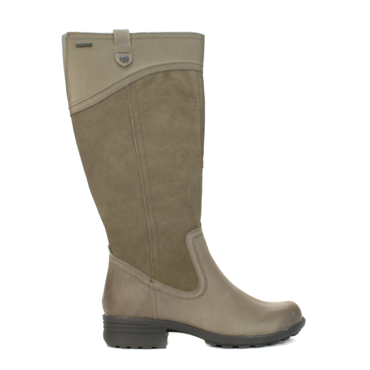 Cobb Hill Women's Brunswick Tall Grey Leather Waterproof Boots CI9295