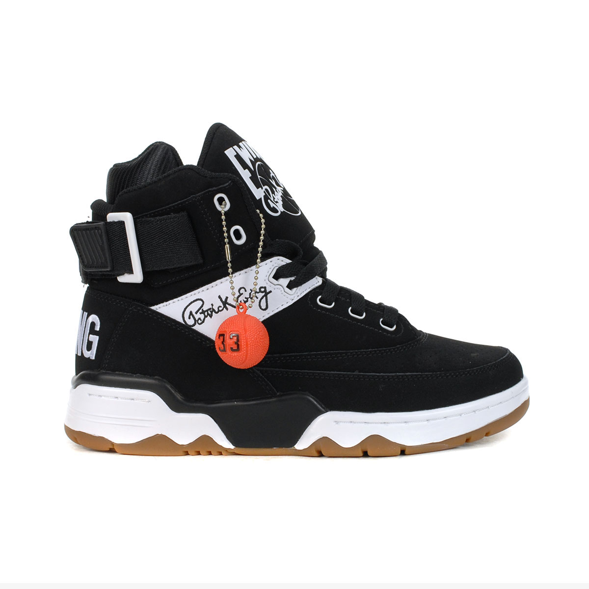 Patrick Ewing 33 HI White/Black/Gum Basketball Shoes - WOOKI.COM