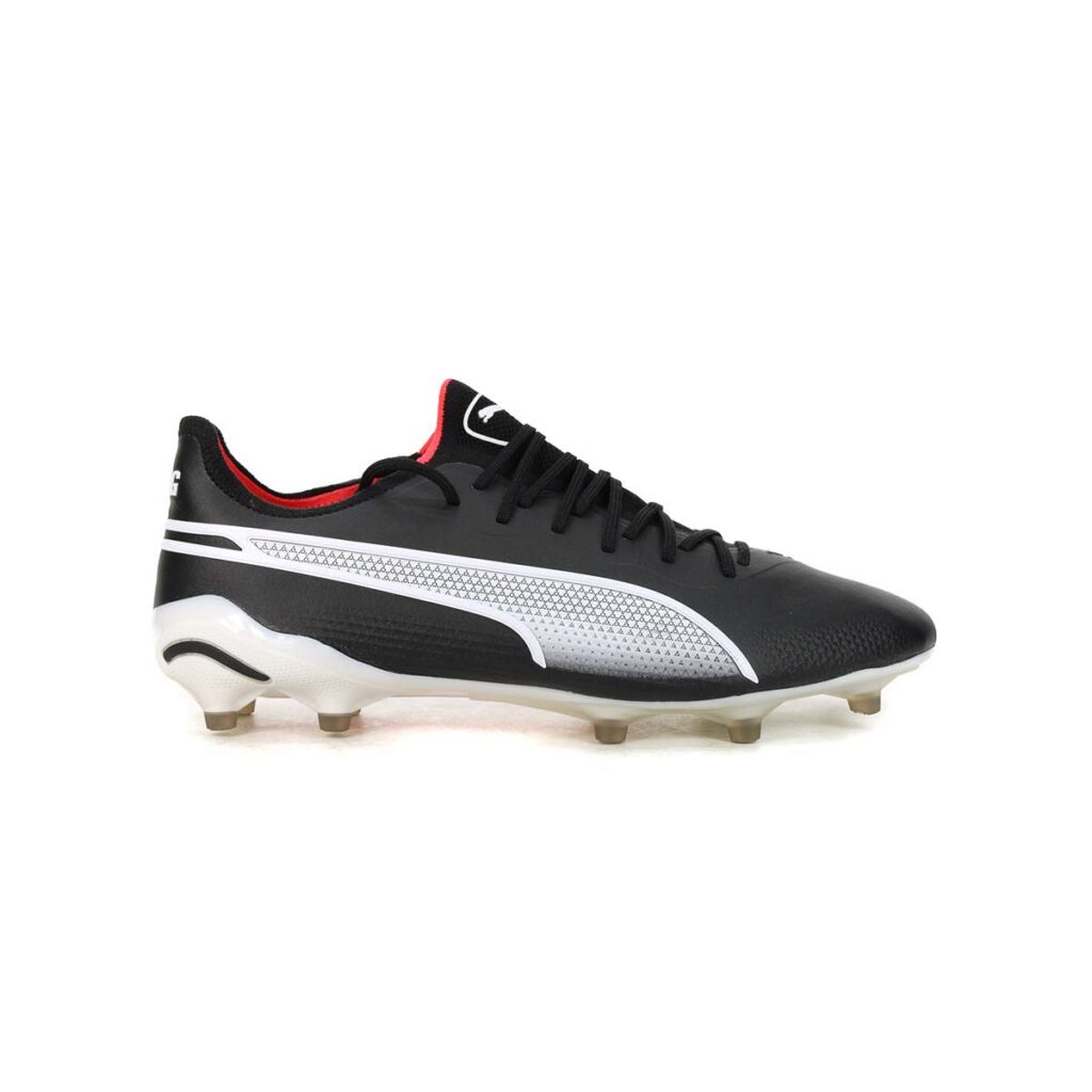 PUMA Men's King Ultimate Black/White/Fire Orchid FG/AG Soccer Cleats