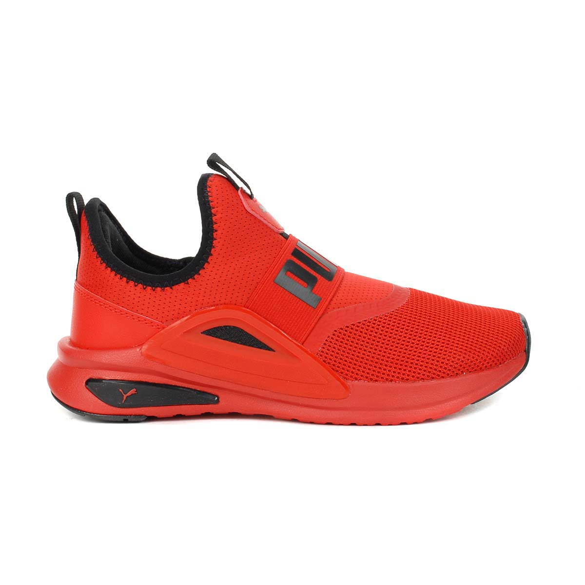 PUMA Big Kids Softride Enzo EVO Red/Black Slip-On Running Shoes 37839703