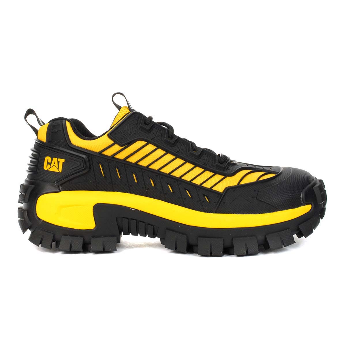 Caterpillar Men's Invader Mecha Black/Cat Yellow CSA Composite Toe Work Shoes...