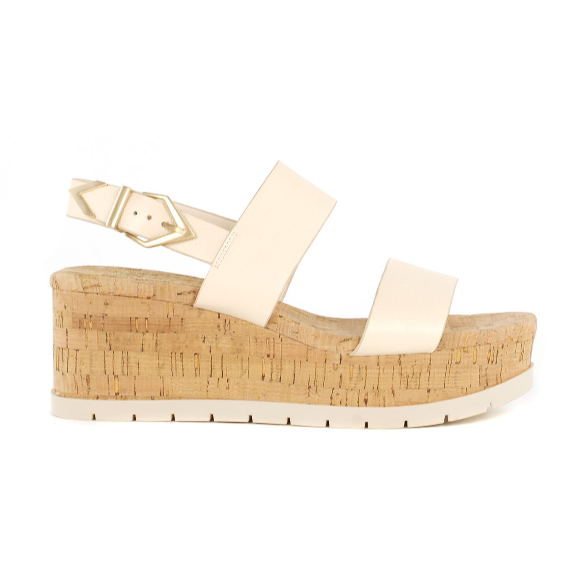 Vince Camuto Miapelle Warm Vanilla Wedge Sandals - WOOKI.COM