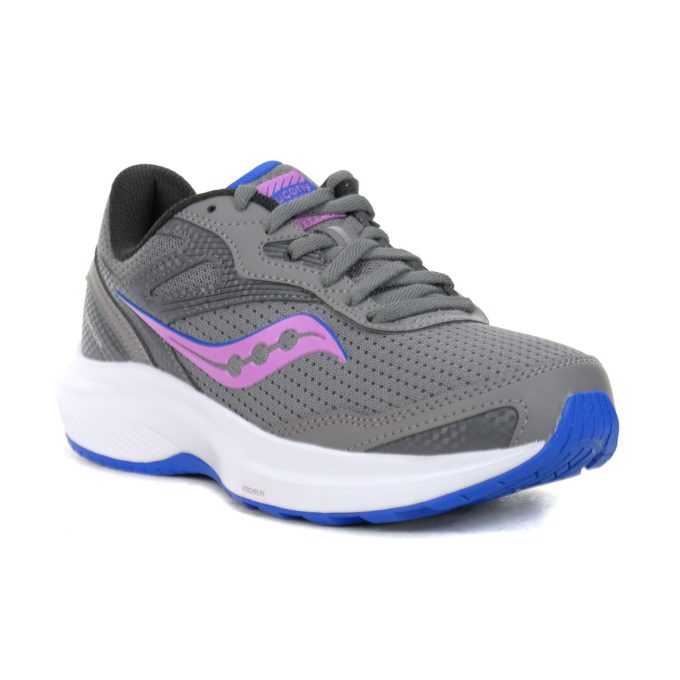 Saucony Women's Cohesion 16 Gravel/Grape Running Shoes S10782-31 - Image 2