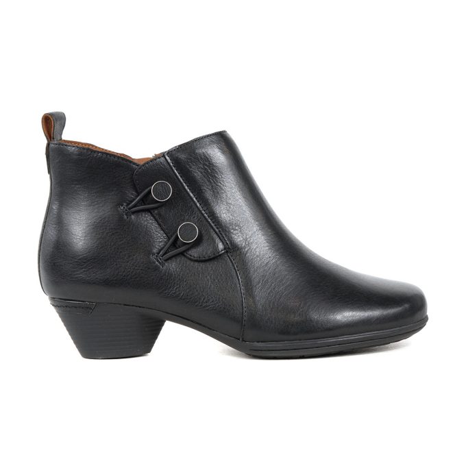 Cobb Hill Women's Larsa Casual Black Leather Booties