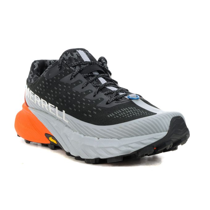 Merrell Men's Agility Peak 5 Black/Tangerine Trail Running Shoes J068051 - Image 2