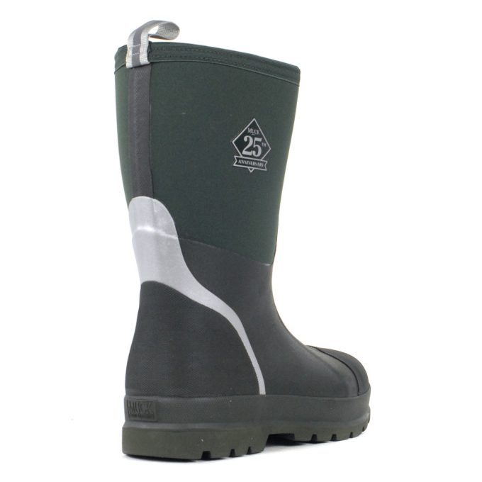 Muck Boots Men's Chore Mid Green/Silver Rain Boots CHM25Y32 - Image 3