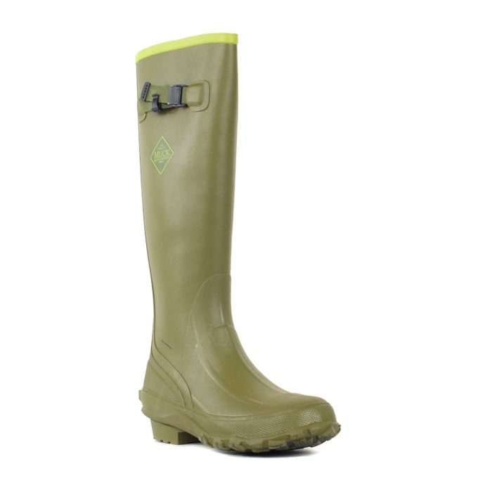 Muck Boots Men's Harvester Tall Olive/Lime Rubber Boots MRBM300S - Image 2