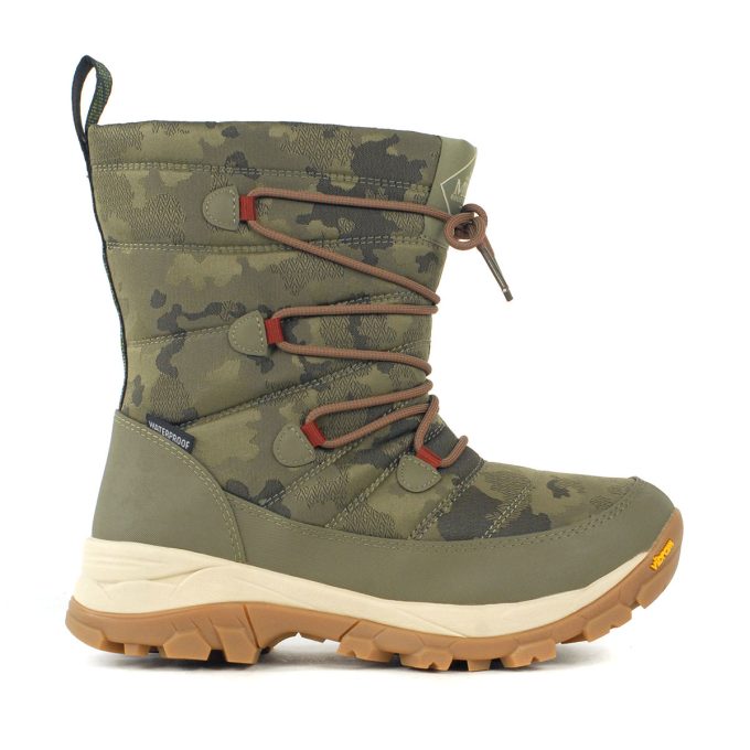 Muck Boots Women's Arctic Ice Vibram Arctic Grip Olive/Camo Winter Boots NWVA300