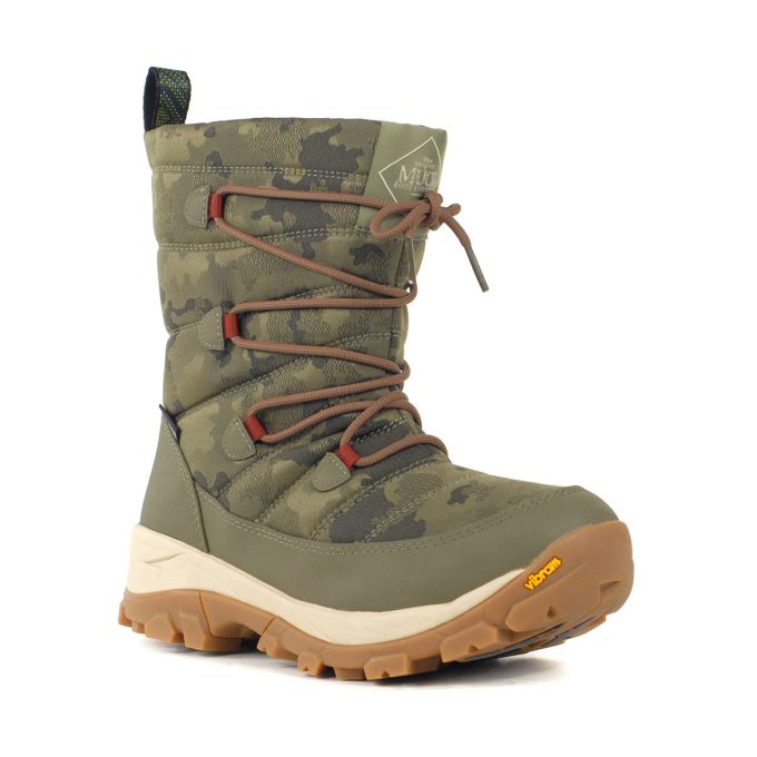 Muck Boots Women's Arctic Ice Vibram Arctic Grip Olive/Camo Winter Boots NWVA300 - Image 2