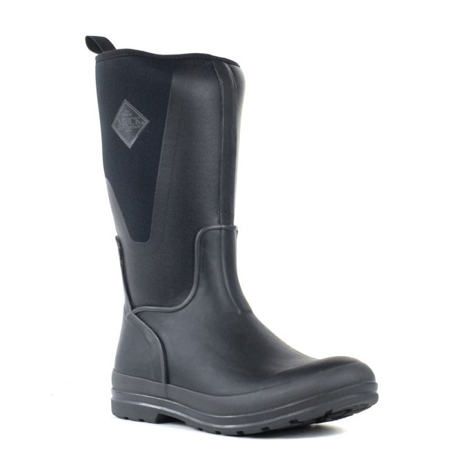 Muck Boots Women's Originals Tall Black/Dark Grey Rubber Boots OTW001 - Image 2