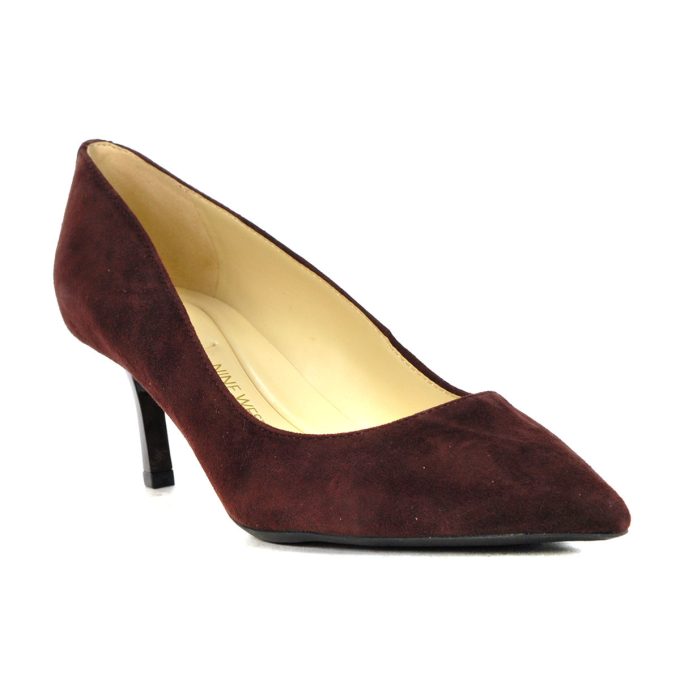 Nine West Women's KUNA9X9 Dark Bordo Suede Pumps - Image 2