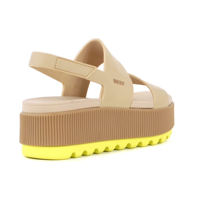 Reef Women's Water Vista Higher Sand Lime Rubber Platform Sandals CJ3571 - Image 3