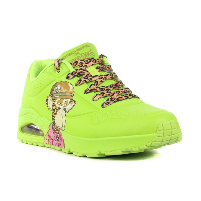 Skechers x Snoop Dogg Men's Uno - Dr.Bombay Lime Sneakers 251014.LMGN - Image 2