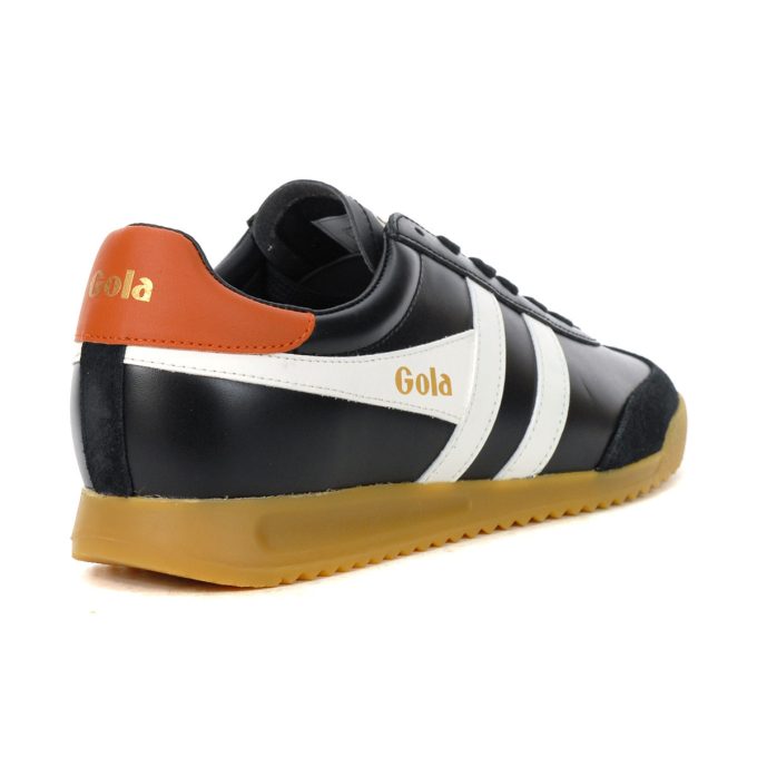 Gola Men's Torpedo Black/Off White/Moody Orange Sneakers CMB622BW - Image 3