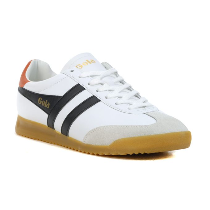 Gola Men's Torpedo White/Black/Moody Orange Sneakers CMB622WX - Image 2