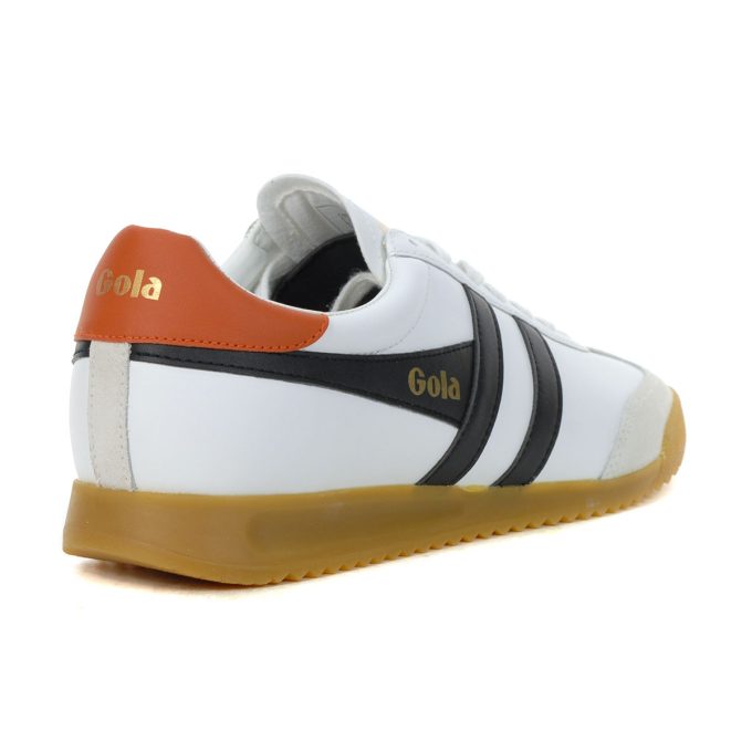 Gola Men's Torpedo White/Black/Moody Orange Sneakers CMB622WX - Image 3