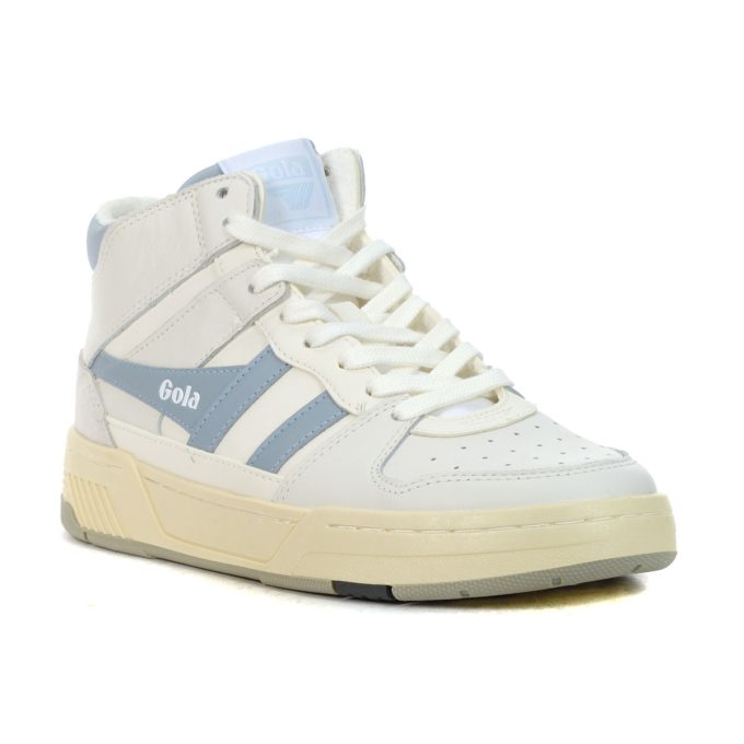 Gola Women's Allcourt High Lace White/Ice Blue Sneakers CLB534XE - Image 2