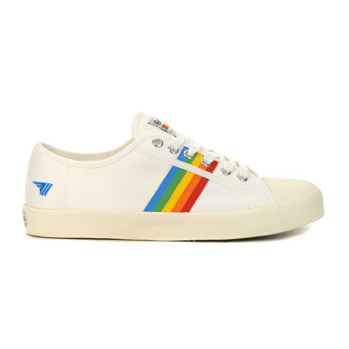 Gola Women's Classic Coaster Rainbow White/Multi Sneakers CLA671OW