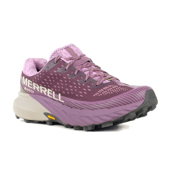 Merrell Women's Agility Peak 5 Gore-Tex Plumwine/Mauve Trail Running Shoes J068164 - Image 2