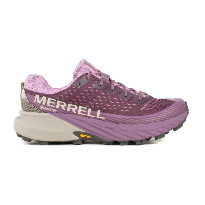 Merrell Women's Agility Peak 5 Gore-Tex Plumwine/Mauve Trail Running Shoes J068164