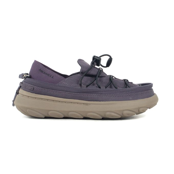 Merrell Women's Hut Moc 2 Packable Zip Off 1TRL Plum Nylon Slip-Ons J007386