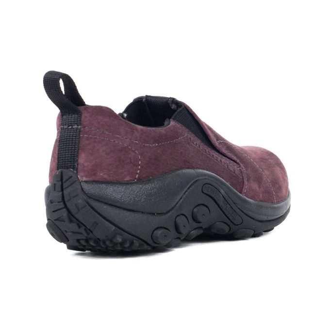 Merrell Women's Jungle Moc Burgundy Nubuck Leather Slip-On Shoes J005026 - Image 3