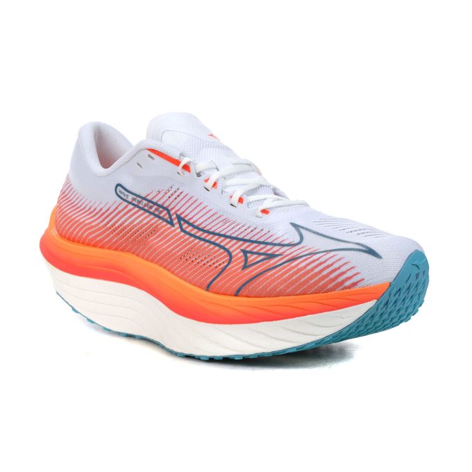 Mizuno Men's Wave Rebellion Pro White/Silver Performance Running Shoes 411389.0073 - Image 2