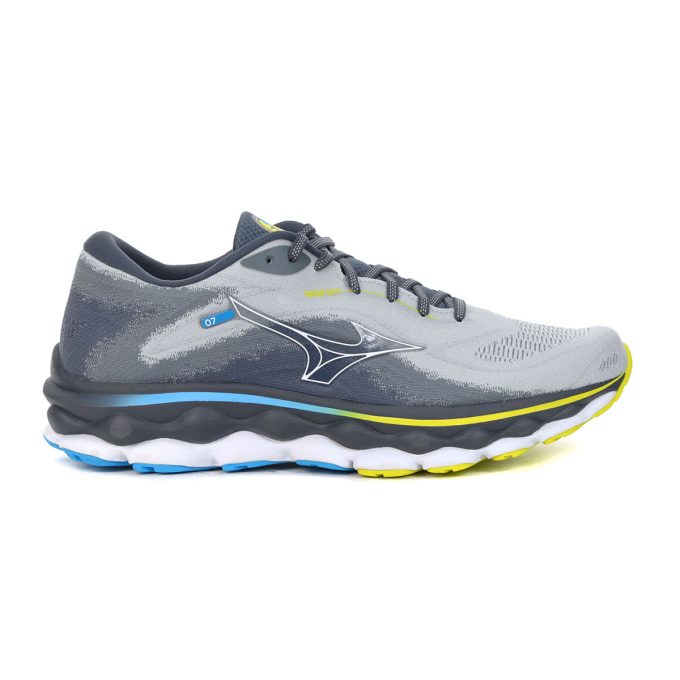 Mizuno Men's Wave Sky 7 Pearl Blue/White Running Shoes 411411.5F00