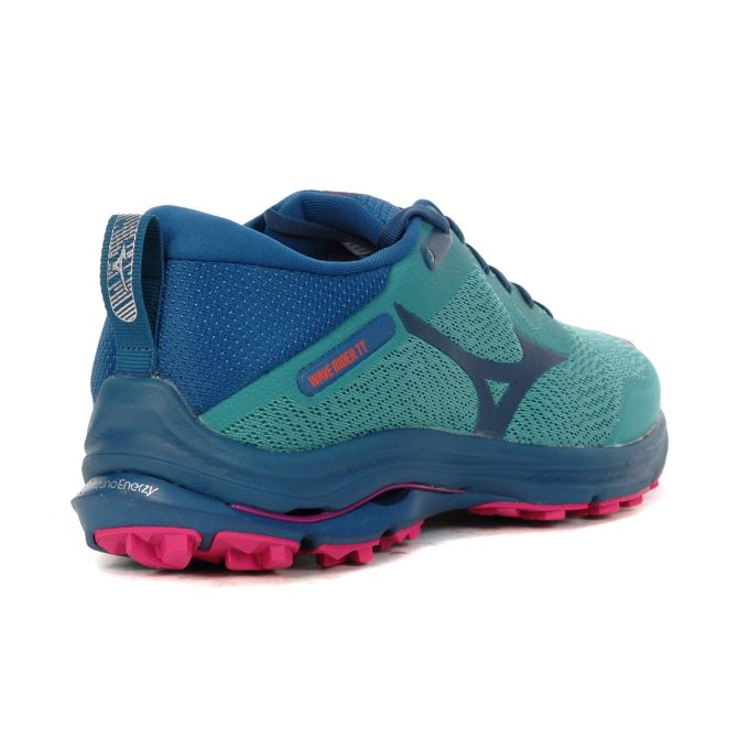 Mizuno Women's Wave Rider TT Lagoon/Moroccan Blue Running Shoes 411364.4YMB - Image 3