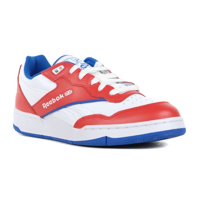 Reebok Men's BB 4000 II White/Blue/Red Sneakers IG9951 - Image 2