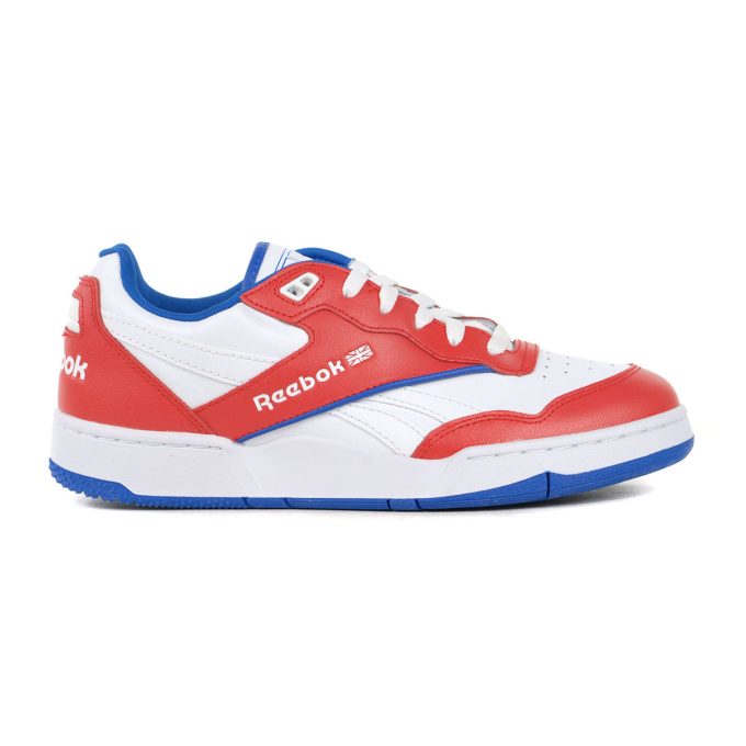 Reebok Men's BB 4000 II White/Blue/Red Sneakers IG9951