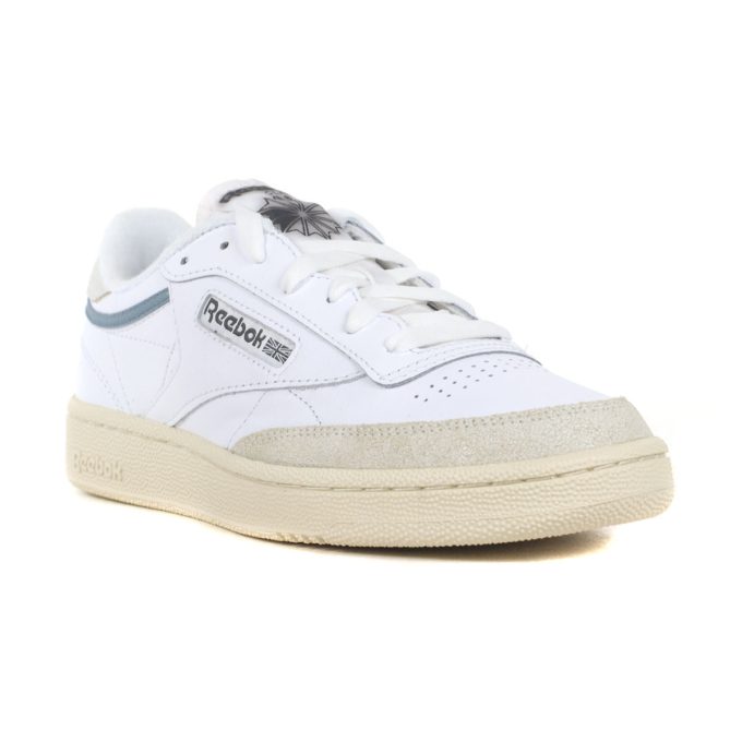 Reebok Men's Club C 85 White/Chalk Sneakers 100201118 - Image 2