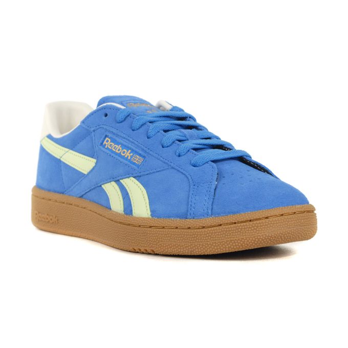 Reebok Men's Club C Grounds UK Blue/Lime/Gum Sneakers 100201230 - Image 2