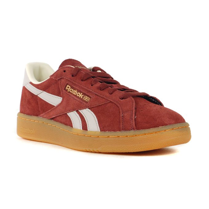 Reebok Men's Club C Grounds UK Maroon/Moonstone/Brass Sneakers 100204901 - Image 2