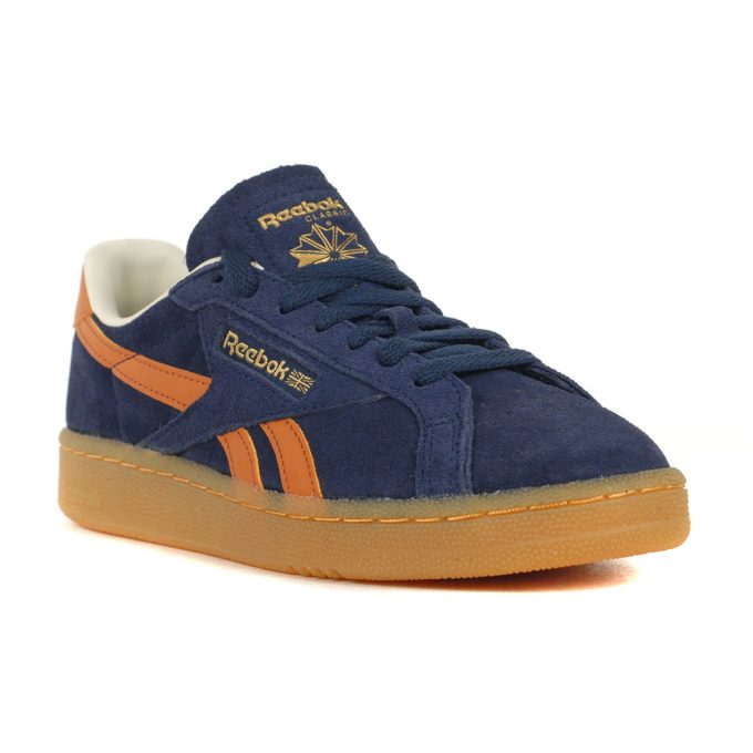 Reebok Men's Club C Grounds UK Navy/Dark Ginger/Brass Sneakers 100201232 - Image 2