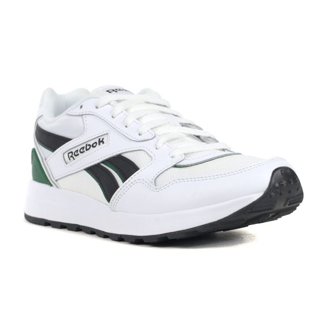 Reebok Men's GL 1000 White/Black/Dark Green Sneakers 100074215 - Image 2