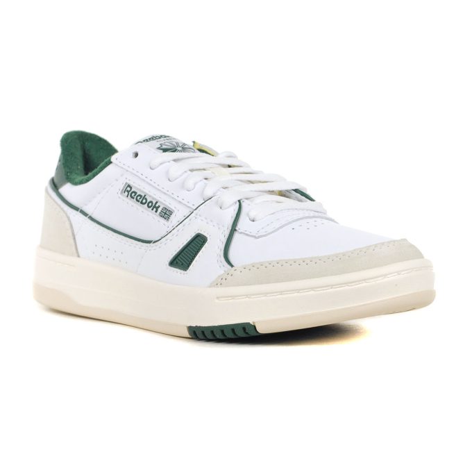 Reebok Men's LT Court Chalk/White/Green Sneakers 100074275 - Image 2