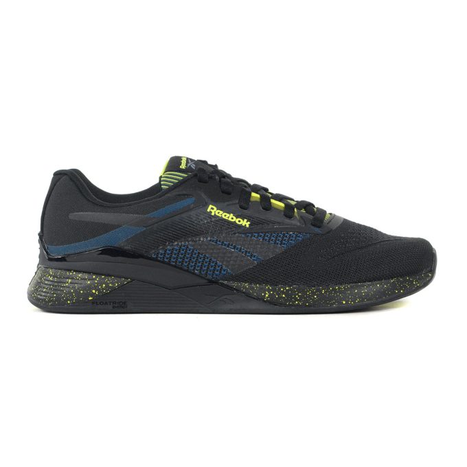 Reebok Men's Nano X4 Black/Blue/Lime Training Shoes 100204678