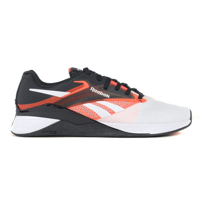 Reebok Men's Nano X4 Black/White/Orange Training Shoes 100074684