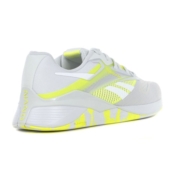 Reebok Men's Nano X4 Moon/Lime Training Shoes 100204675 - Image 3