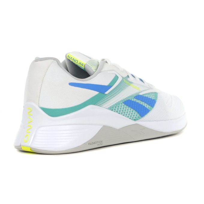 Reebok Men's Nano X4 White/Green Training Shoes 100204671 - Image 3