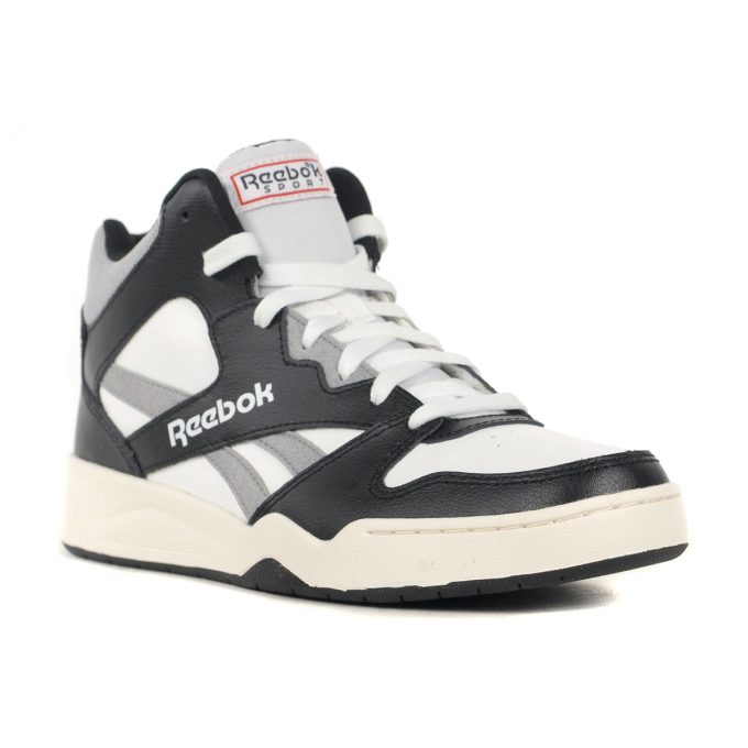 Reebok Men's Royal BB4500 Hi2 White/Black/Grey Sneakers 100201314 - Image 2