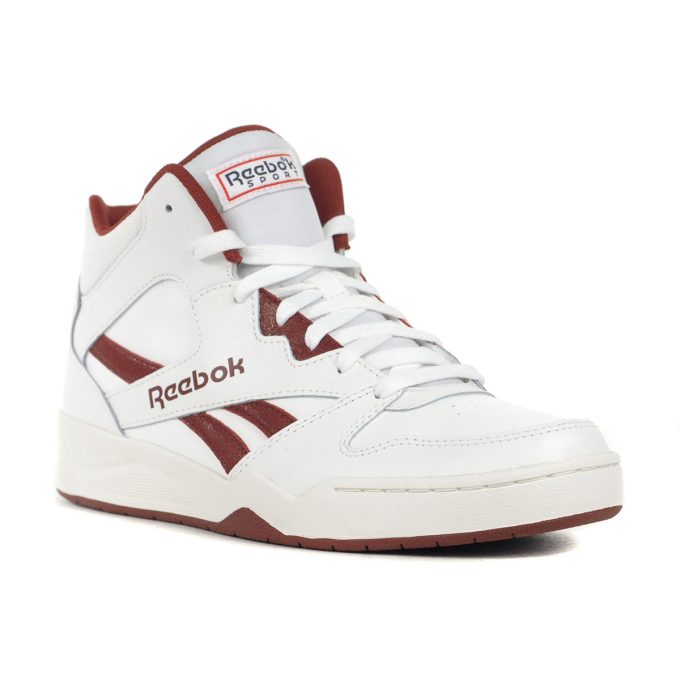 Reebok Men's Royal BB4500 Hi2 White/Maroon/Chalk Sneakers 100201315 - Image 2