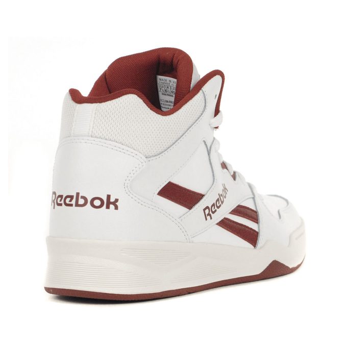 Reebok Men's Royal BB4500 Hi2 White/Maroon/Chalk Sneakers 100201315 - Image 3